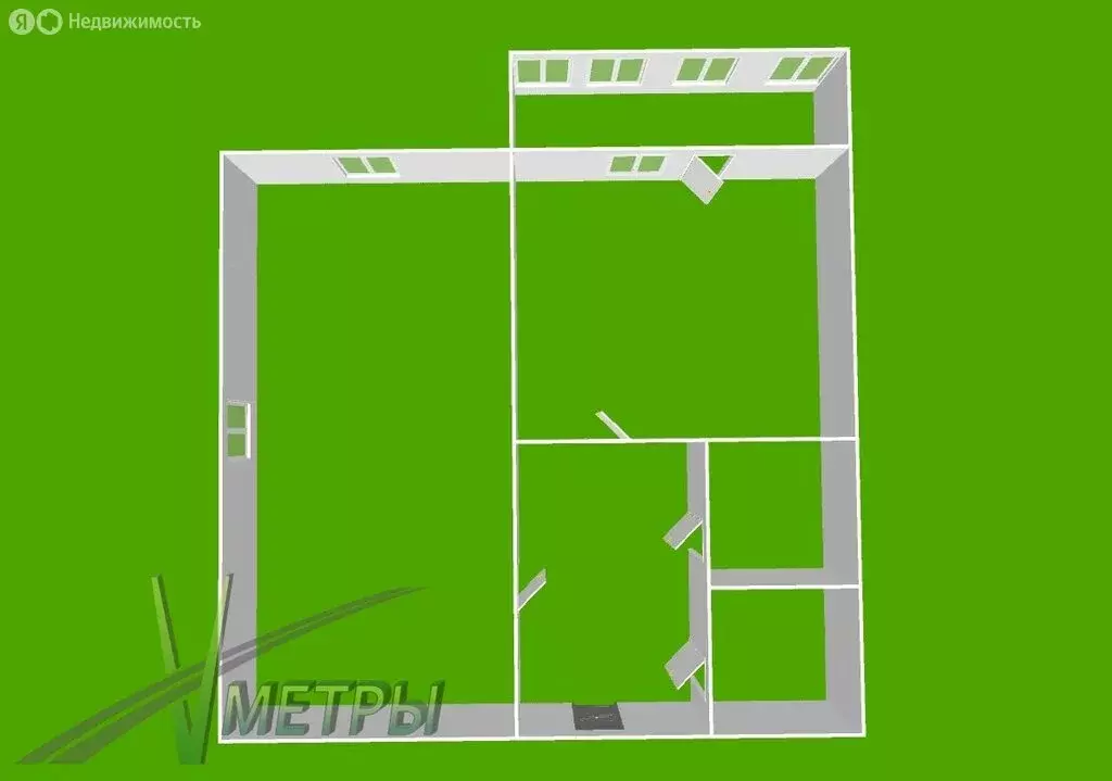1-комнатная квартира: Артём, улица Горького, 6 (32.7 м) - Фото 1