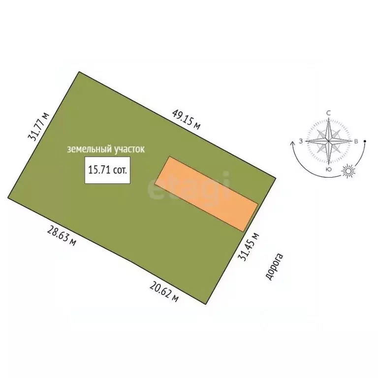 Участок в Кемеровская область, Кемерово 15-й мкр, 3-й кв-л, 53 (15.0 ... - Фото 1