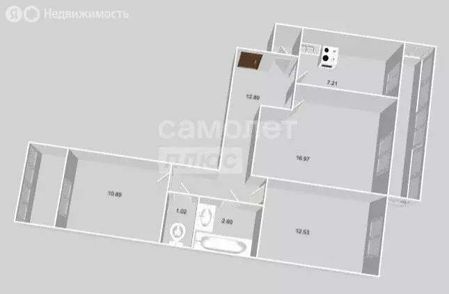 3-комнатная квартира: Ульяновск, улица Станкостроителей, 10 (65 м) - Фото 0