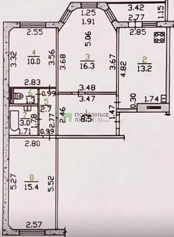 3-к кв. Орловская область, Орел ул. Картукова, 10 (73.0 м) - Фото 1