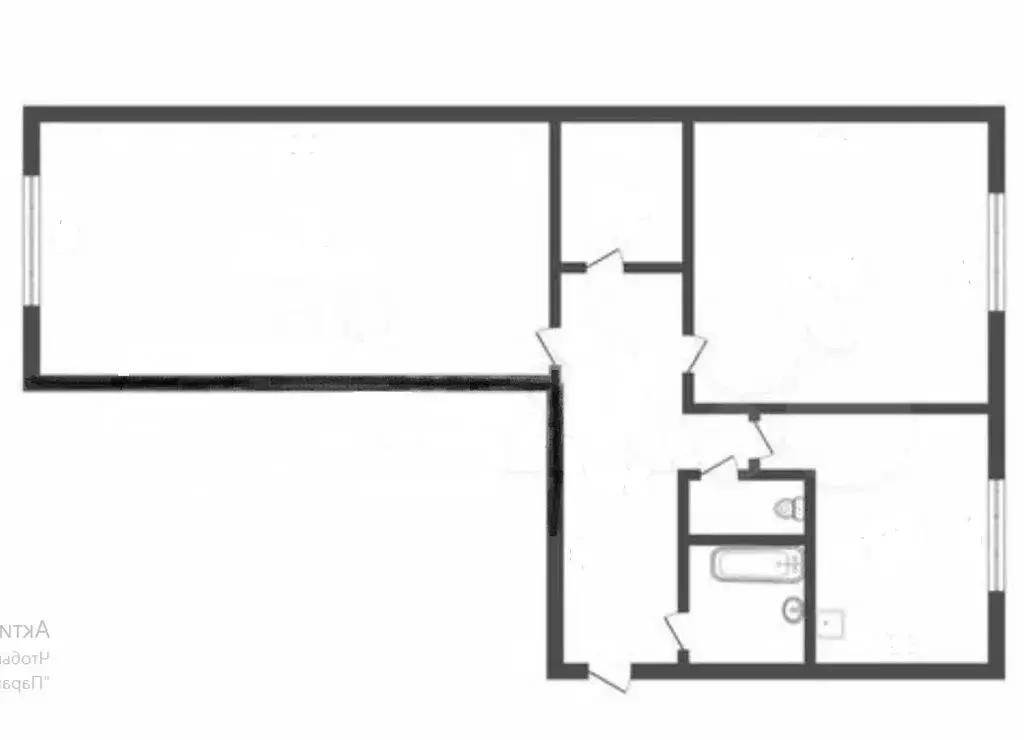 2-комнатная квартира: Благовещенск, улица Ленина, 87 (51.7 м) - Фото 1