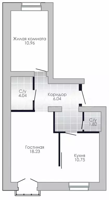 2-к. квартира, 56,9 м, 3/4 эт. - Фото 0