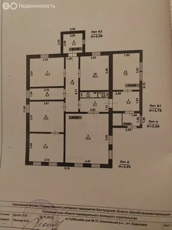 Дом в Белгородская область, городское поселение Борисовка, рабочий ... - Фото 2