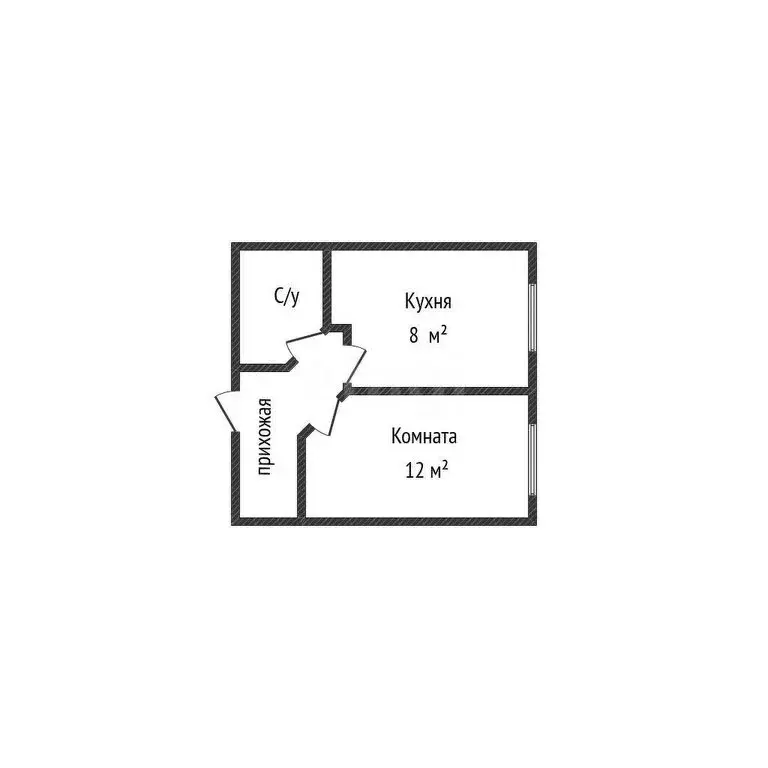 1-комнатная квартира: Яблоновский, Шоссейная улица, 65 (34.4 м) - Фото 1