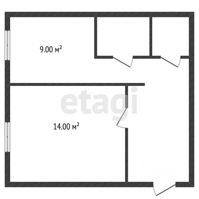 1-к кв. Костромская область, Кострома ул. Скворцова, 14 (31.0 м) - Фото 2