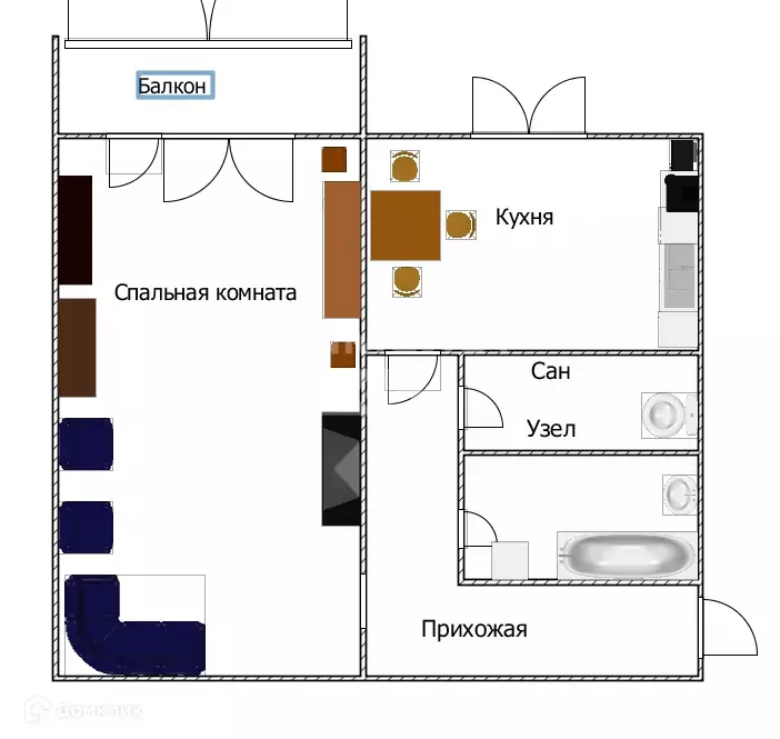 Продаётся 1-к квартира, 32.2 м - Фото 1