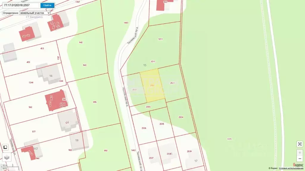 Участок в Москва д. Бачурино, проезд Тюляевский (8.3 сот.) - Фото 2