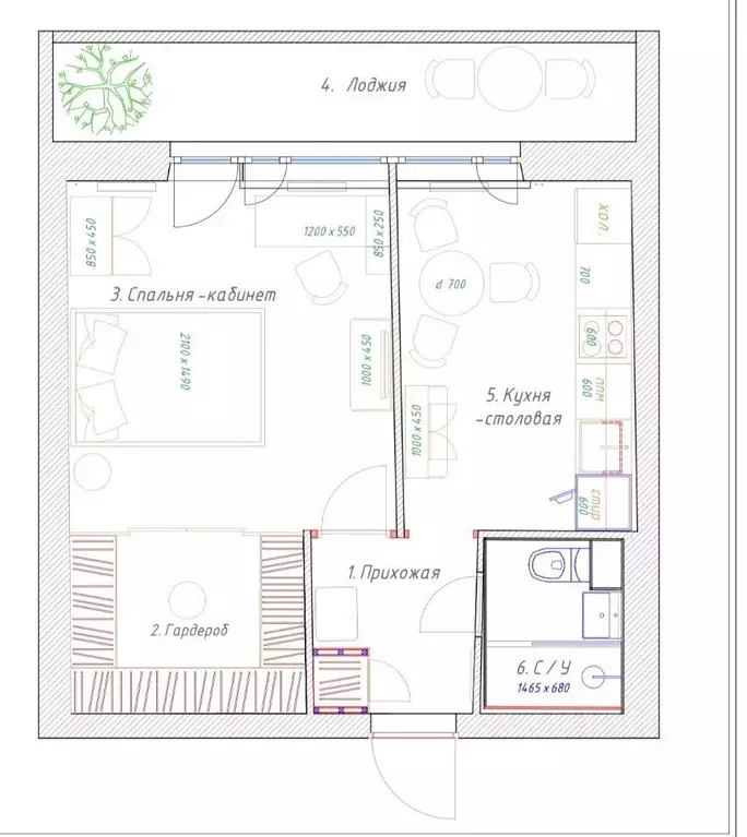 1-к кв. Москва Скаковая ул., 34К3 (40.0 м) - Фото 2