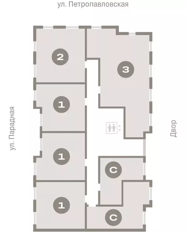 1-комнатная квартира: Новоселье, ЖК Брусника (43.15 м) - Фото 2