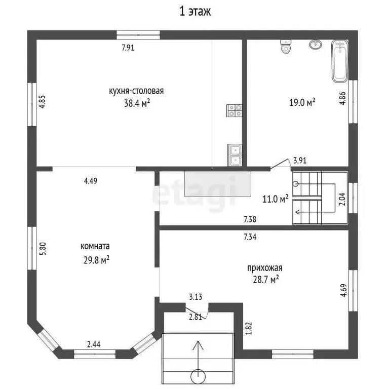 Дом в Тюменский муниципальный округ, рабочий посёлок Винзили (377.1 м) - Фото 1