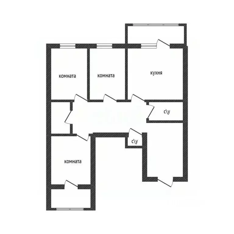 3-к кв. Брянская область, Брянск 2-й Советский пер., 7б (93.0 м) - Фото 1