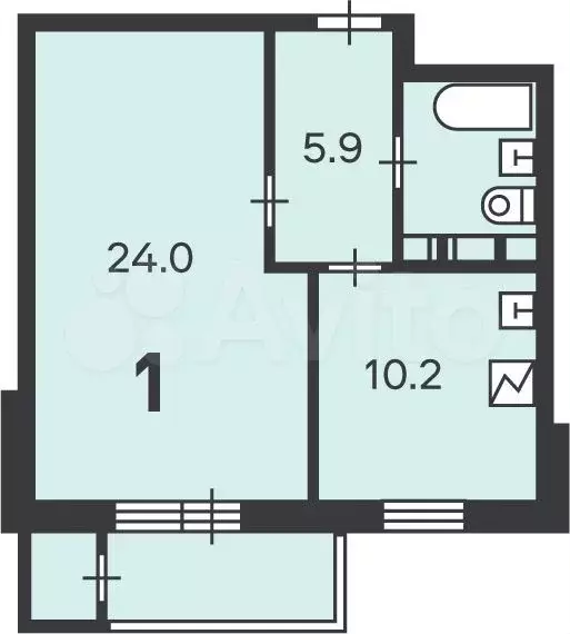 Аукцион: 1-к. квартира, 44,2 м, 10/14 эт. - Фото 0