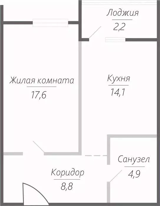 1-к кв. Самарская область, Тольятти ул. Фрунзе, 2В (47.6 м) - Фото 1
