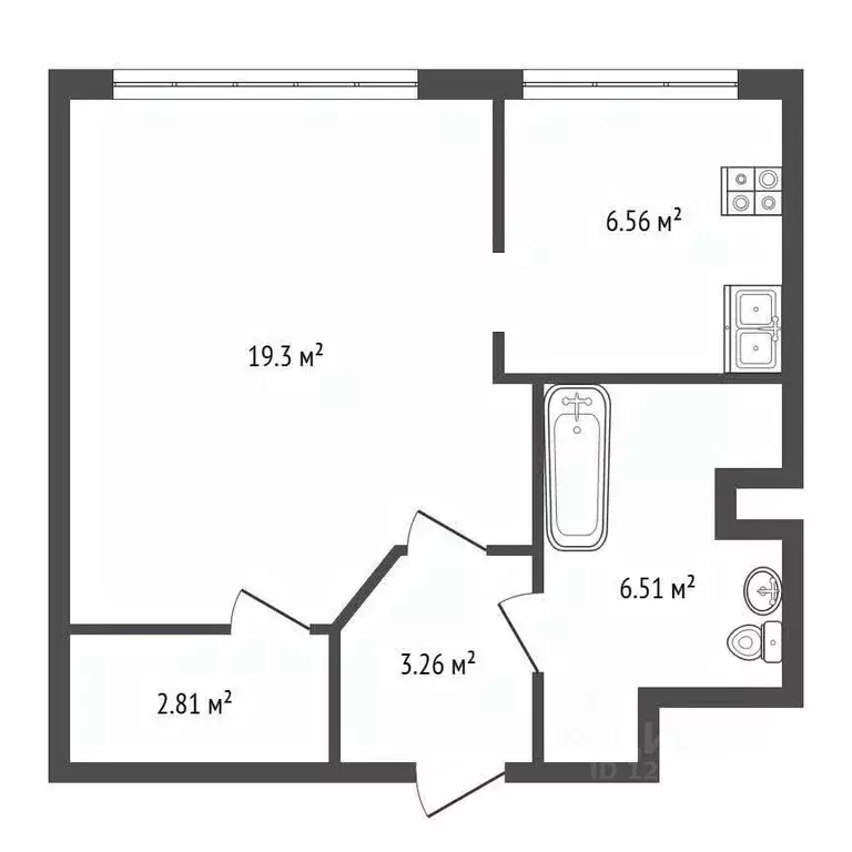 1-к кв. Московская область, Балашиха просп. Ленина, 32в (38.2 м) - Фото 2