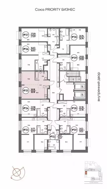 1-к кв. Иркутская область, Иркутск Макс жилой комплекс (38.18 м) - Фото 2