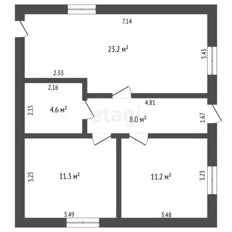 Дом в Башкортостан, Стерлитамакский район, Красноярский сельсовет, с. ... - Фото 1