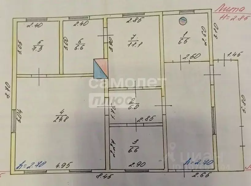Дом в Липецкая область, Грязи ул. Куйбышева, 192 (100 м) - Фото 2