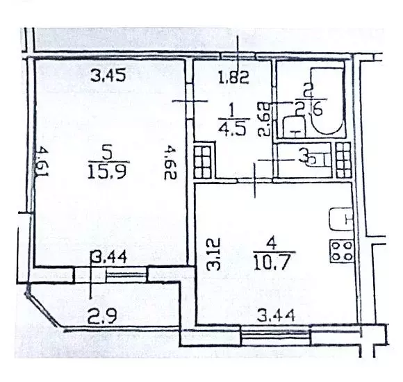 1-к кв. Санкт-Петербург Долгоозерная ул., 33к2 (34.6 м) - Фото 1