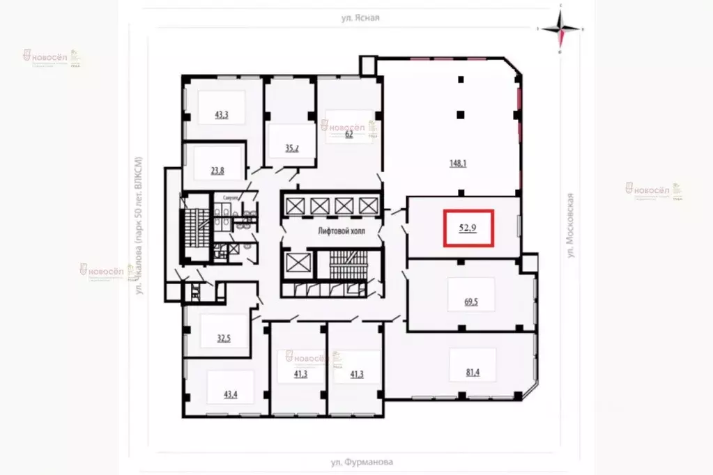 Офис в Свердловская область, Екатеринбург ул. Фурманова, 126 (53 м) - Фото 2