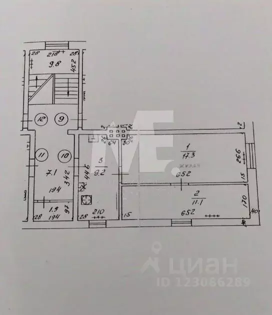 2-к кв. Калининградская область, Калининград Ялтинская ул., 89 (39.5 ... - Фото 1