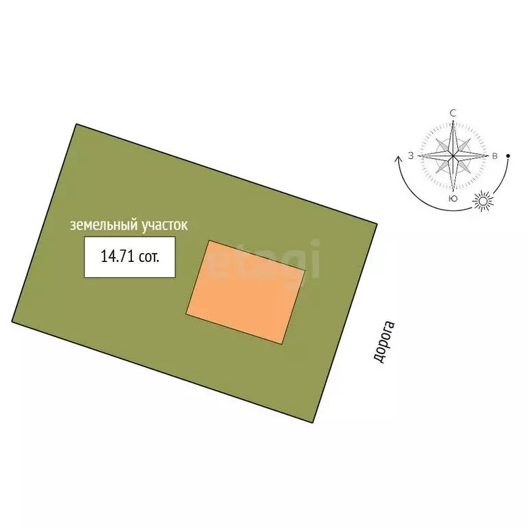 Участок в Нея, улица 2-я Пятилетка (14.71 м) - Фото 1