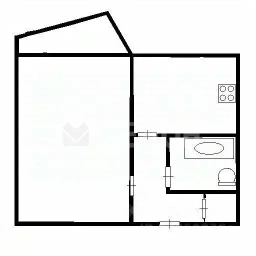 1-к кв. Омская область, Омск ул. Завертяева, 13к1 (36.9 м) - Фото 1