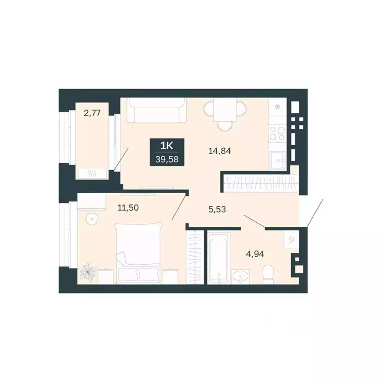 1-к кв. Свердловская область, Екатеринбург Южная Ботаника жилрайон, ... - Фото 1