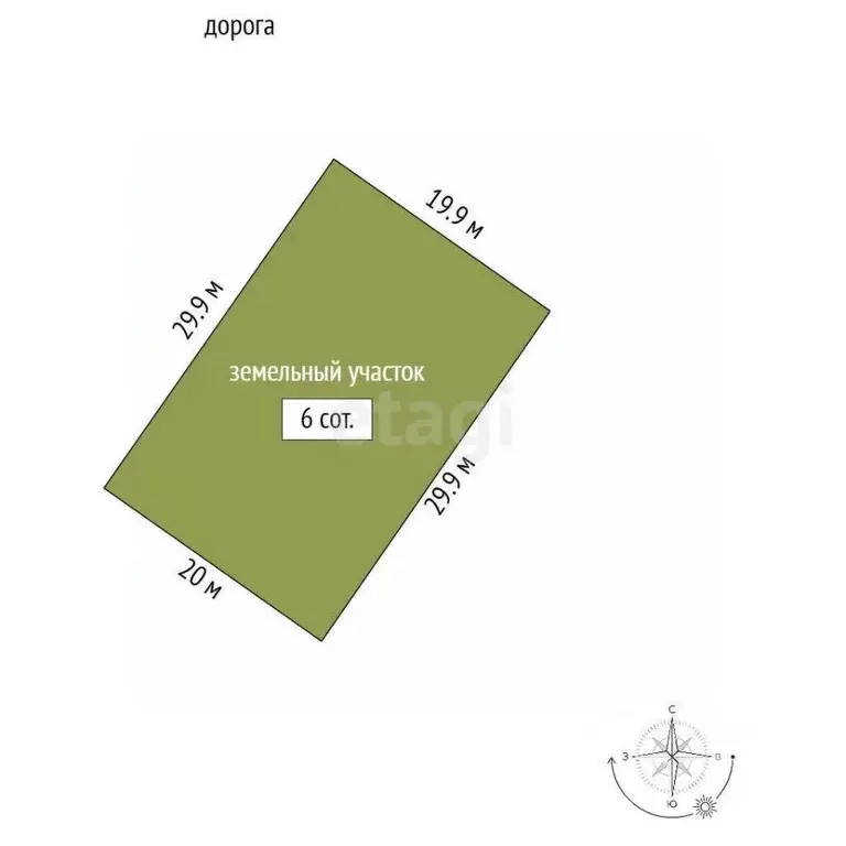 Участок в Крым, Симферополь ул. Литовского полка (6.0 сот.) - Фото 1