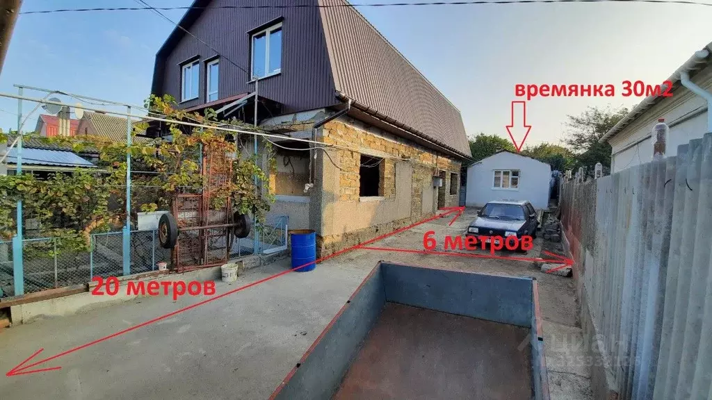 Дом в Крым, Симферополь ул. Тарабукина, 74 (200 м) - Фото 1