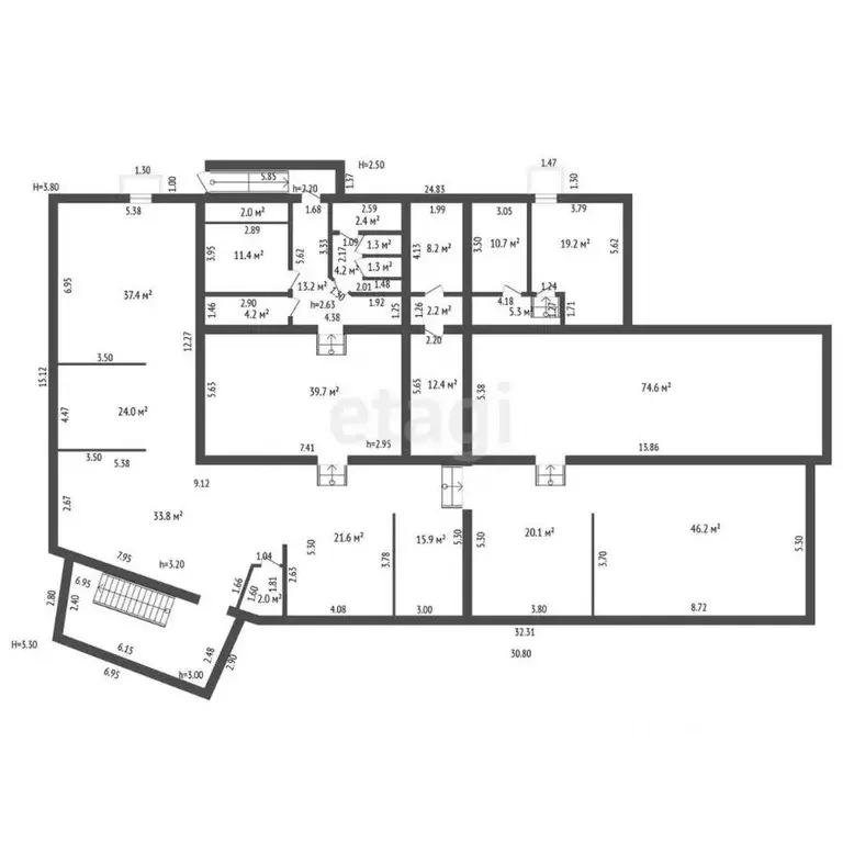 Торговая площадь в Башкортостан, Стерлитамак ул. Худайбердина, 67 (177 ... - Фото 1
