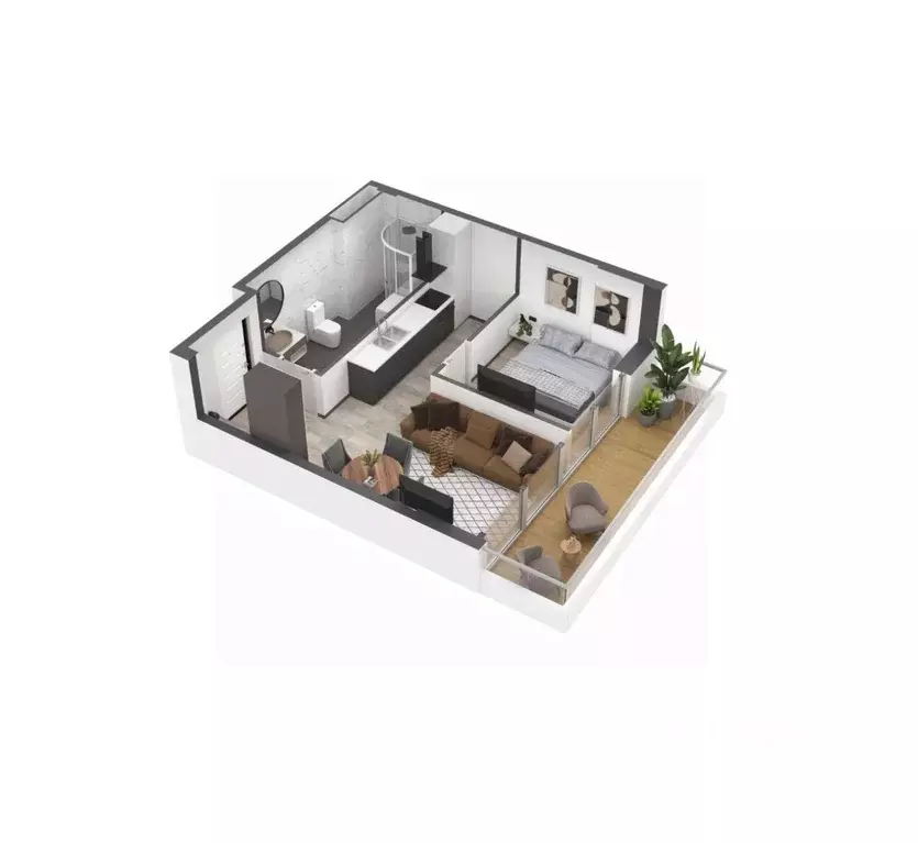 1-к кв. Крым, Ялта ул. Дражинского, 53 (47.8 м) - Фото 1