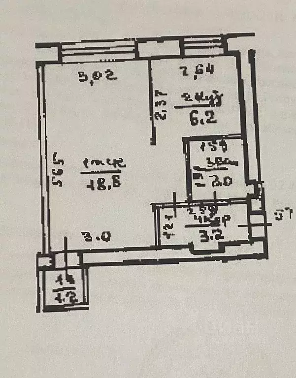 1-к кв. Башкортостан, Уфа Кольцевая ул., 135 (32.4 м) - Фото 1