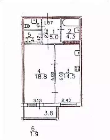 1-к кв. Санкт-Петербург ул. Композиторов, 12 (46.9 м) - Фото 2