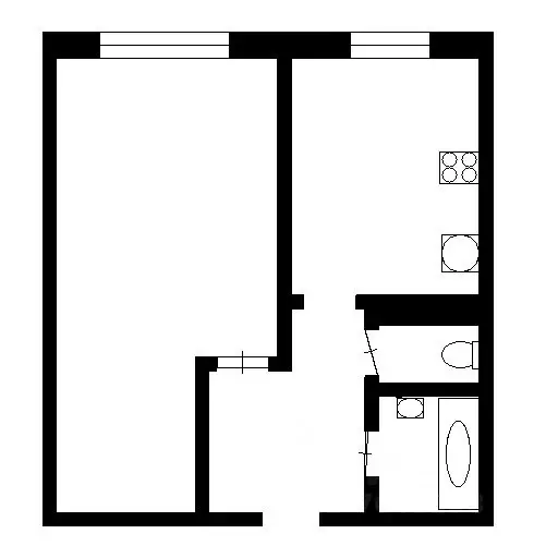 1-к кв. Татарстан, Казань ул. Фатыха Амирхана, 53Б (36.0 м) - Фото 1