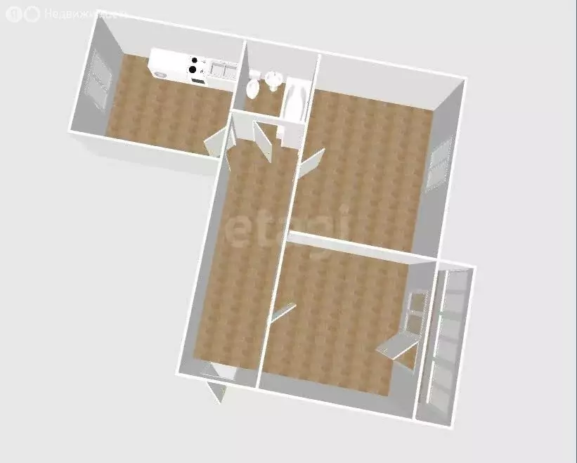 3-комнатная квартира: Долинск, Сахалинская улица, 10 (69.6 м) - Фото 1