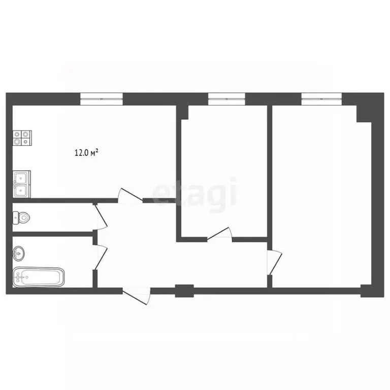 3-к кв. Ямало-Ненецкий АО, Муравленко ул. Энтузиастов, 33 (74.7 м) - Фото 2