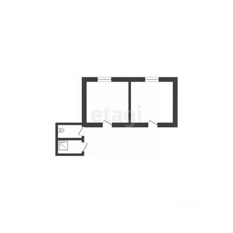 Комната Смоленская область, Смоленск ул. Черняховского, 2 (35.9 м) - Фото 1