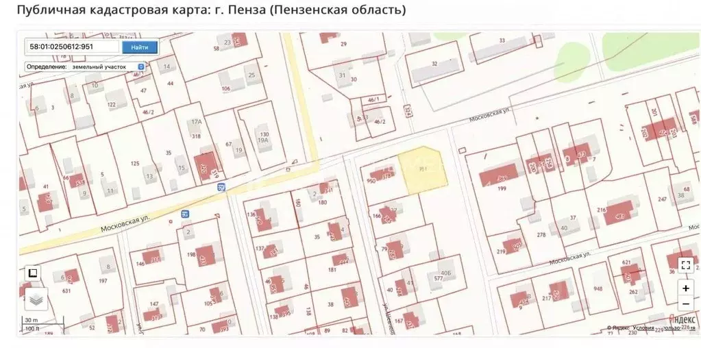 Участок в Пензенская область, Башмаково рп ул. Московская (8.44 сот.) - Фото 1