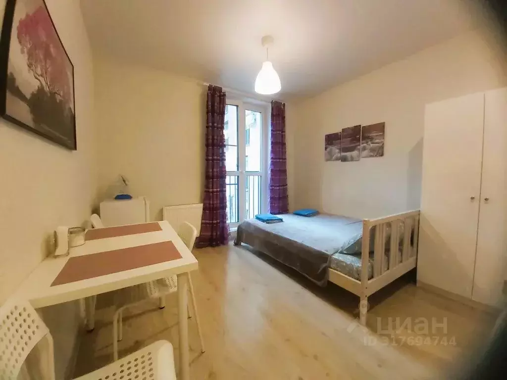 Студия Санкт-Петербург Кременчугская ул., 13к2 (19.0 м) - Фото 1