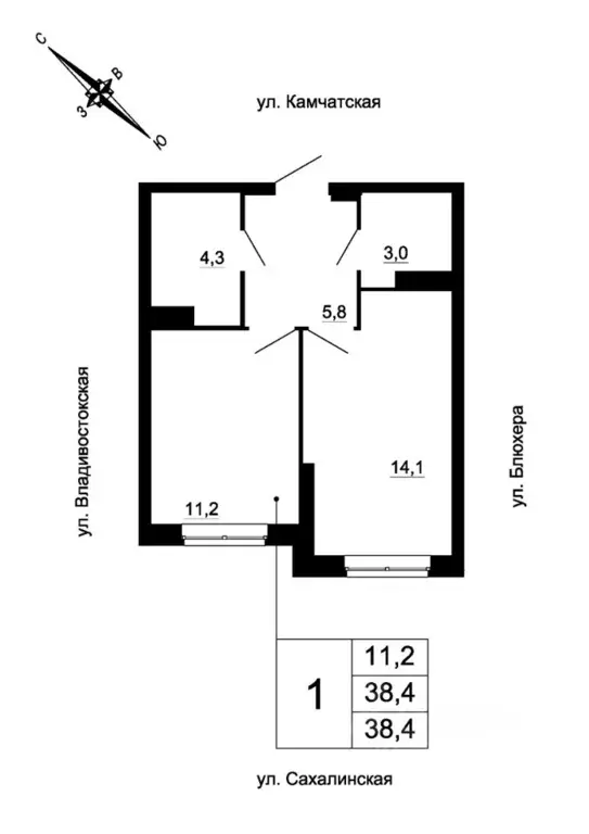 1-к кв. Свердловская область, Екатеринбург ул. Кронштадтская (38.4 м) - Фото 0