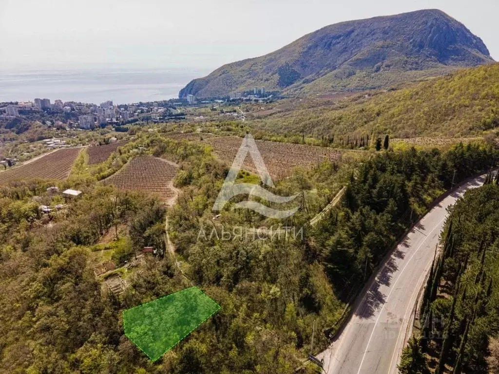 Участок в Крым, Алушта муниципальный округ, Партенит пгт  (4.01 сот.) - Фото 1
