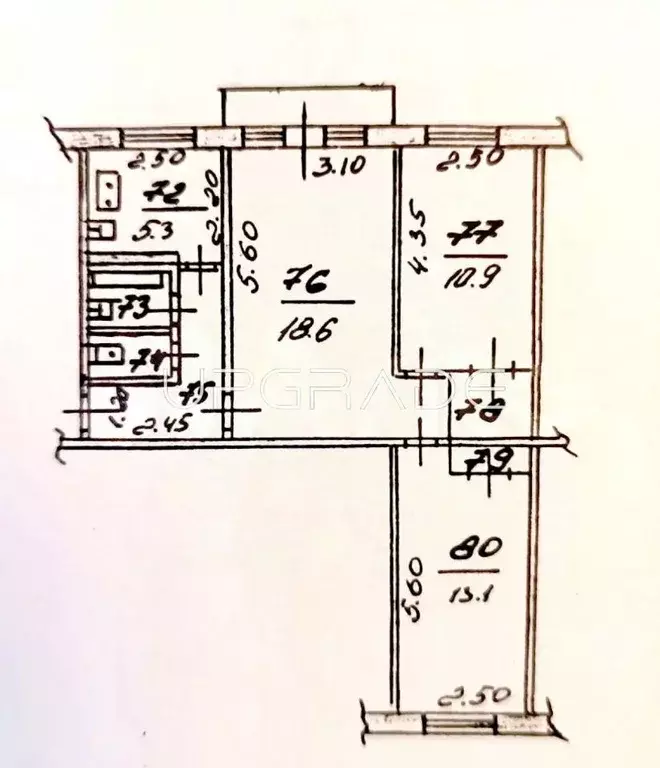 3-к кв. Орловская область, Орел Комсомольская ул., 322 (58.5 м) - Фото 1