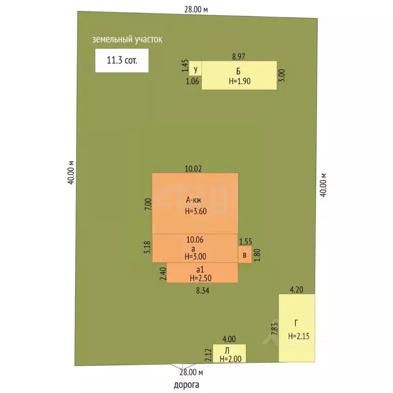 Дом в Крым, Сакский район, Суворовское с/пос, с. Великое ул. Степная, ... - Фото 2