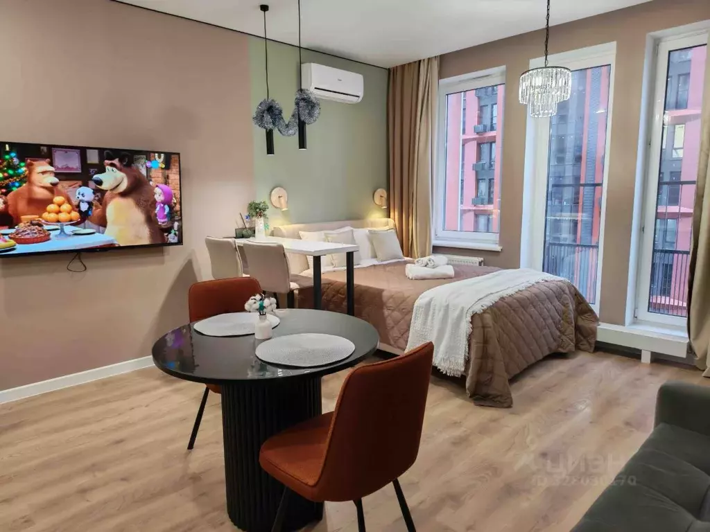 Студия Москва Новоостаповская ул., 20 (30.0 м) - Фото 1