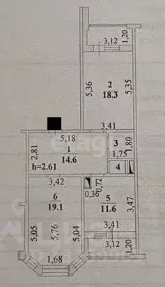 2-к кв. Липецкая область, Липецк ул. А.Г. Стаханова, 67 (67.7 м) - Фото 2