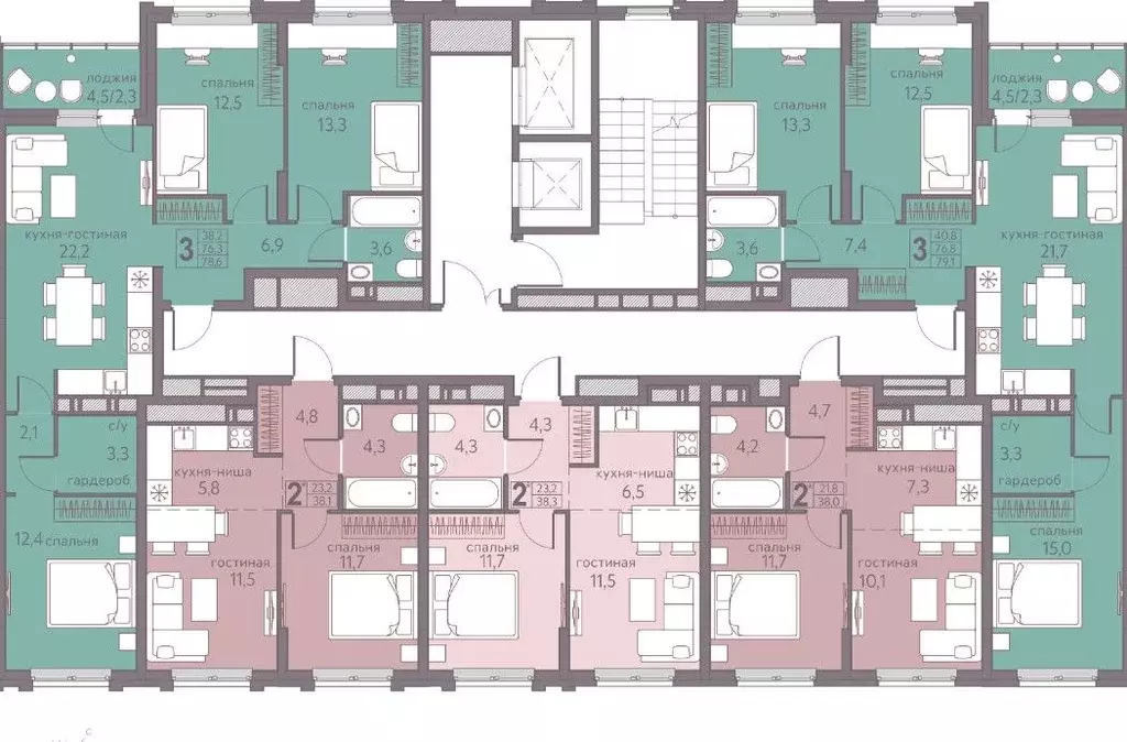 3-к кв. Пермский край, Пермь ул. Серебристая, 5 (78.6 м) - Фото 2