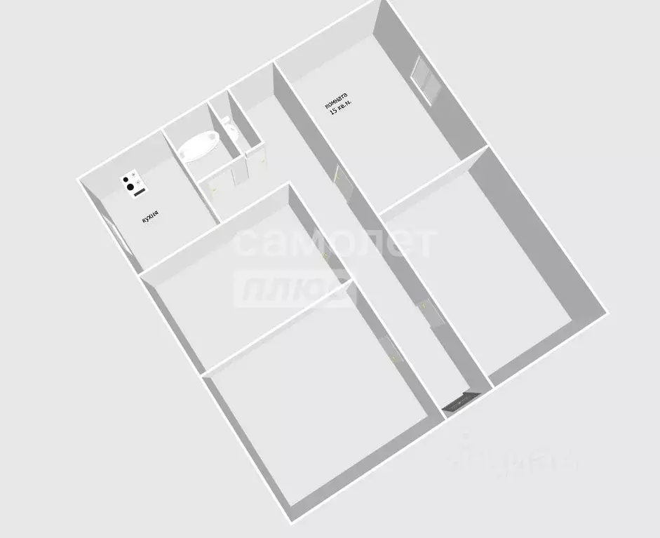 Комната Санкт-Петербург ул. Решетникова, 13 (15.0 м) - Фото 2