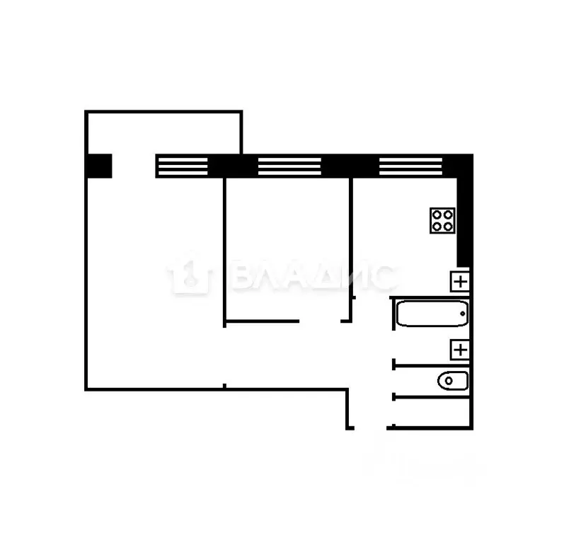 2-к кв. Нижегородская область, Нижний Новгород ул. Юлиуса Фучика, 39 ... - Фото 2
