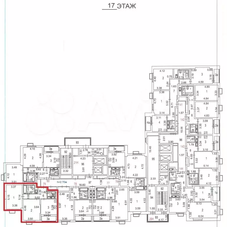 Аукцион: 2-к. квартира, 57,4 м, 17/24 эт. - Фото 0