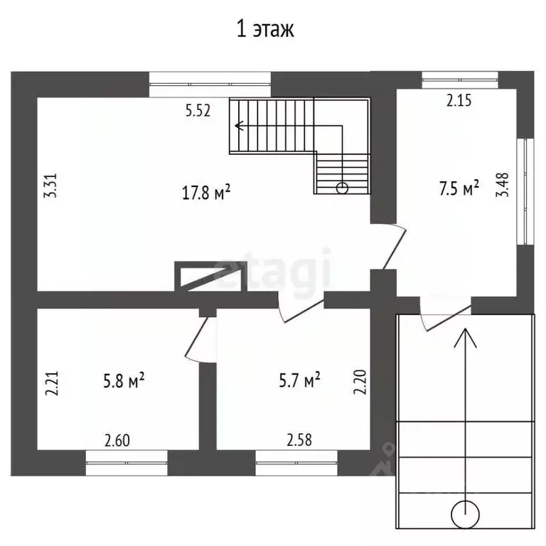 Дом в Московская область, Ступино городской округ, Солнышко СНТ 55 (97 ... - Фото 2